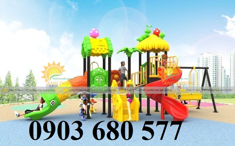 Nhà cung cấp cầu trượt liên hoàn cho trẻ em - Bảo hành 12 tháng